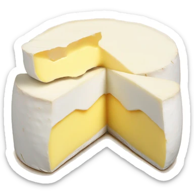 Camembert cut open sticker
