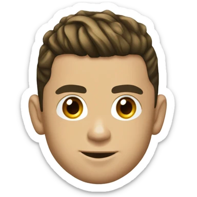 Cristiano Ronaldo in Realh Madrid Golden lock sticker