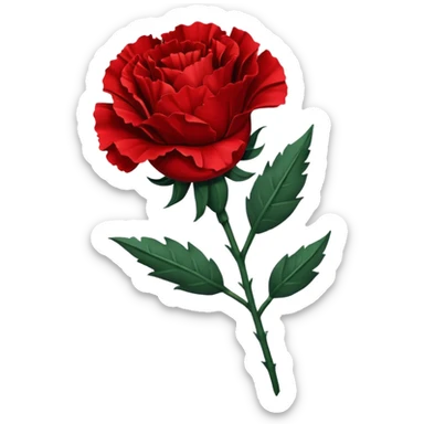 make the red carnation from hadestown'\ sticker