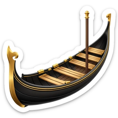 Ventian gondola sticker