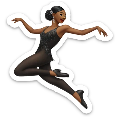  in Chicago all that jazz dancer black sticker