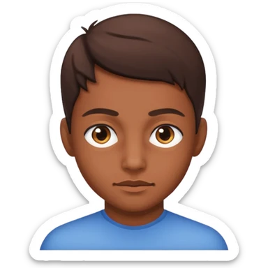 brown skin giro side eye sticker