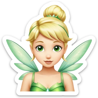 fairy tinkerbell with pixie dust sticker