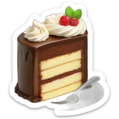 Mont blanc cake sticker