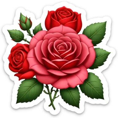 brasão sangrando medieval rosa de sangue vermelha sticker