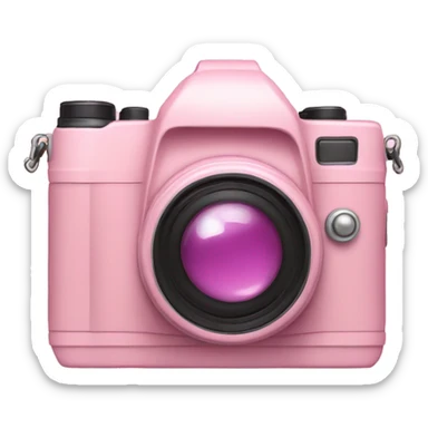 camera soft pink color  sticker
