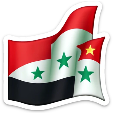 Free syria flag sticker
