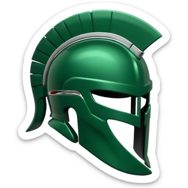 michigan state spartan helmet sticker