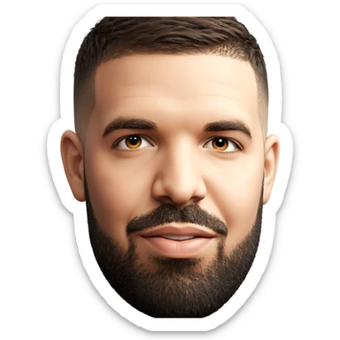 handsome male portrait closeup sticker