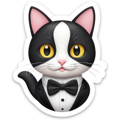 Un gato jugando en el casino sticker