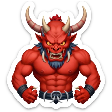 demonio japones sticker