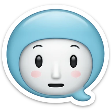 empty thought bubble, outlined, classic cartoon style, no face sticker