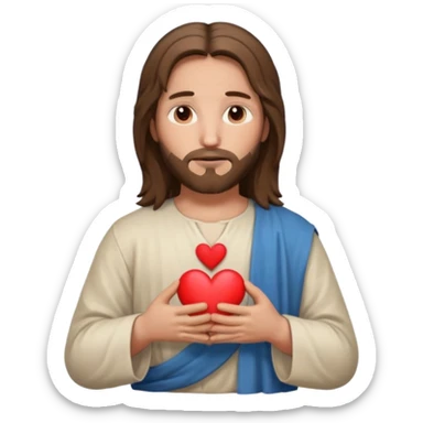Jésus avec un cœur dans ses mains

 sticker