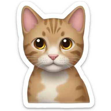 gato color tabi sticker