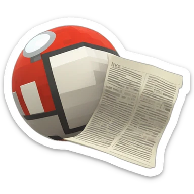 news minecraft pokemon newspaper document future pokeball pixelmon sticker