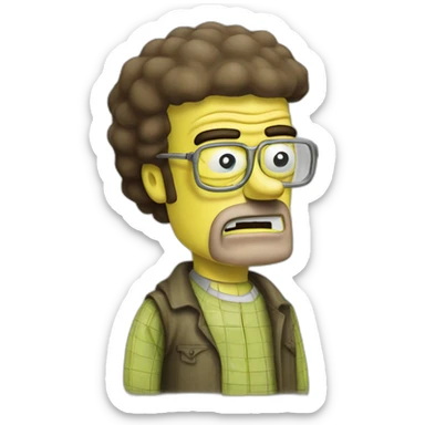 breaking bad spongebob squarepants sticker