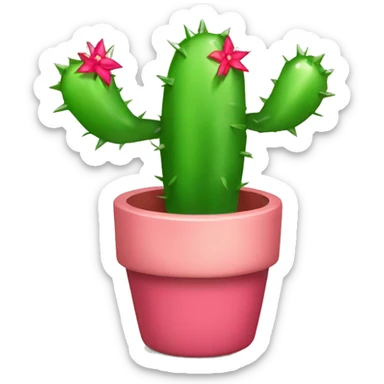 Christmas cactus sticker