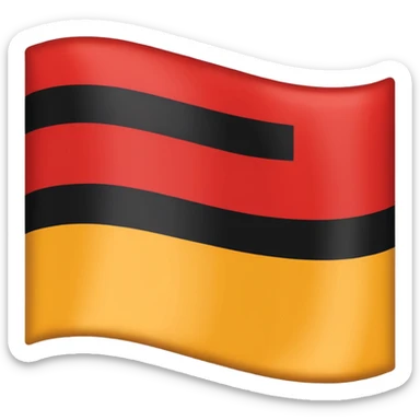 German empire flag png sticker