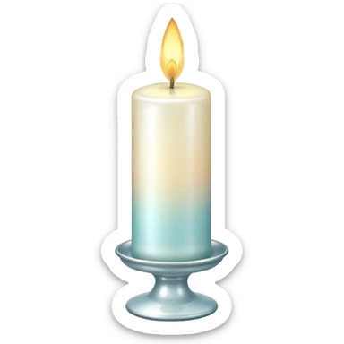 Pearl candles sticker