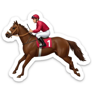 horse racing sticker