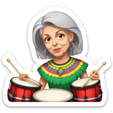 Festive Drummer sticker