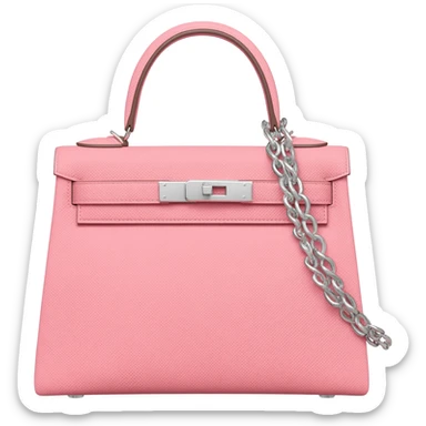 matte pink hermes kelly bag sticker