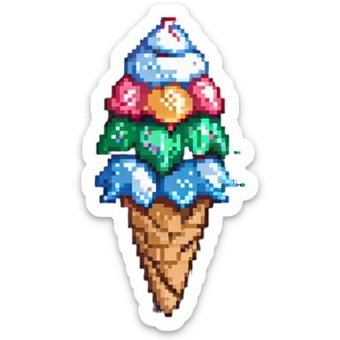 ice cream cone sticker
