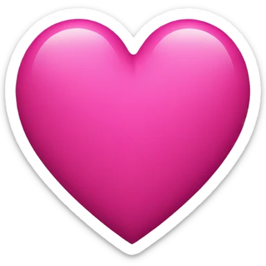 dark pink heart sticker