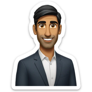Rishi Sunak raja sticker