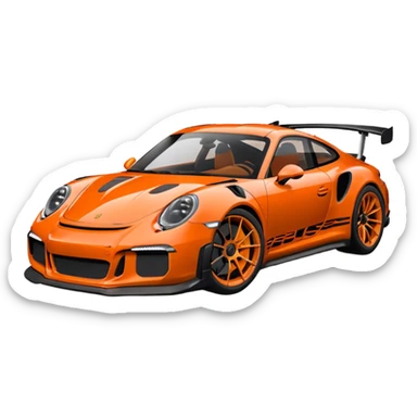 Cree une Porsche gt3 rs sticker