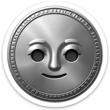Make me a coin emoji, this coind is all cold, has KB on both side of the coin sticker