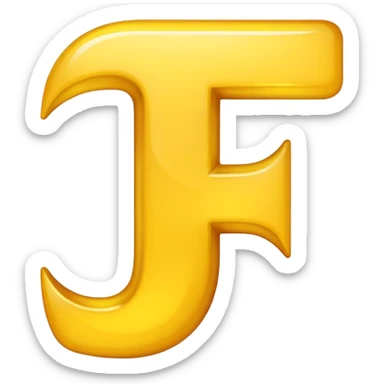 an emoji of letter f sticker