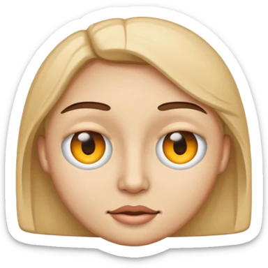 Ojo mas abierto que el otro sticker