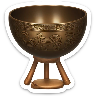 Tibetan bowl sticker