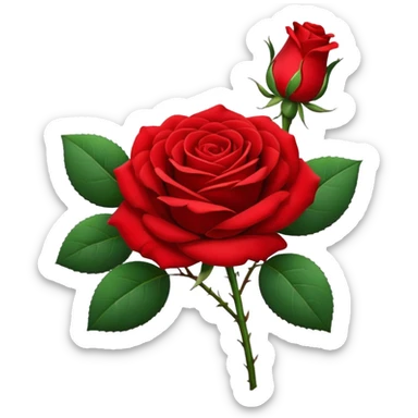 Singe rose sticker