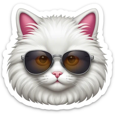 Cat with sunglasses sticker