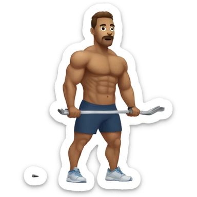 Gym levantar pesas sticker