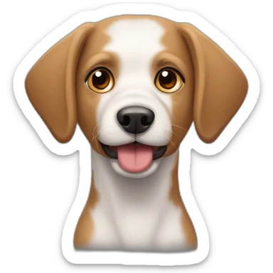 Cachorro de perro salchicha de pelo duro  sticker