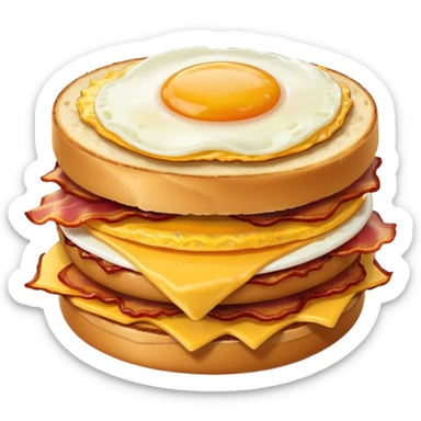 bacon egg and cheese with hashbrowns sticker