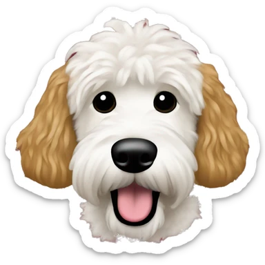 goldendoodle Olaf Snowman Christmas sweater sticker