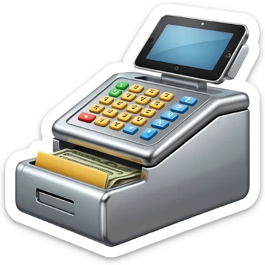 checkout till sticker