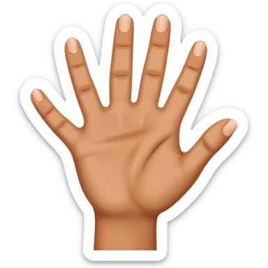 Hand reaching sticker