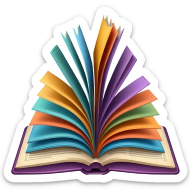 an open book with wallpaper samples. sticker