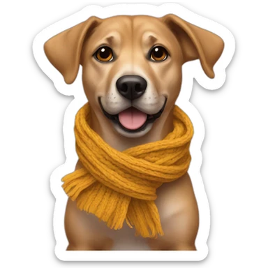 dog-scarf sticker