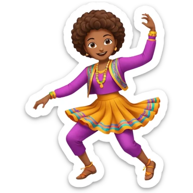 create a person emoji of Barcavibe is the superpower name Brings energy, momentum, and structure more fun and dancing more coloful sticker