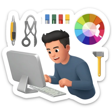 graphic design is my passion sticker