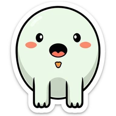 delicious food with drooling face sticker