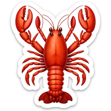 Lobster on period menstruation  sticker