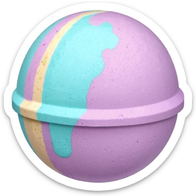 Pastel sparkle glitter smooth glossy glam glam crystal smooth shiny sparkle bath bomb  sticker