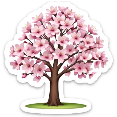 Sakura cherry blossom tree  sticker